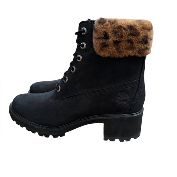 NWOT Timberland Kinsley 6-Inch Waterproof Black/Faux Fur Booties – Sz 9M - Picture 3 of 8